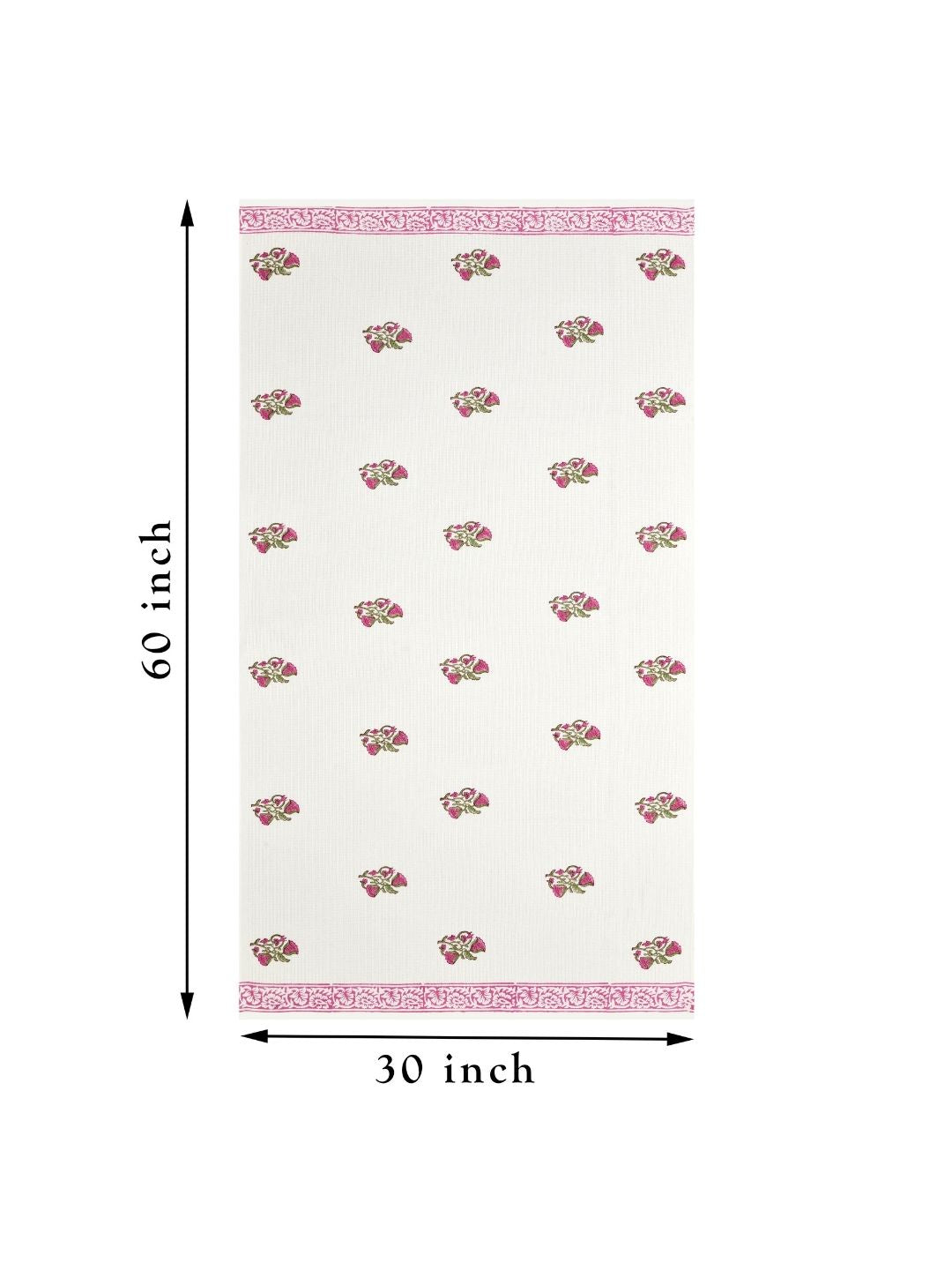 Rosebud Charm Waffle Cotton Towel