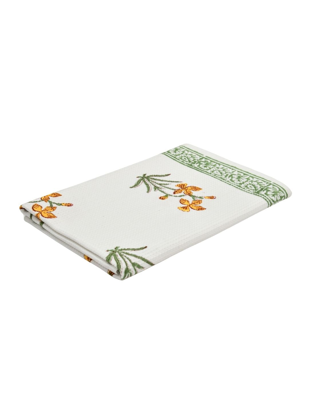 Orange Lily Waffle Cotton Towel