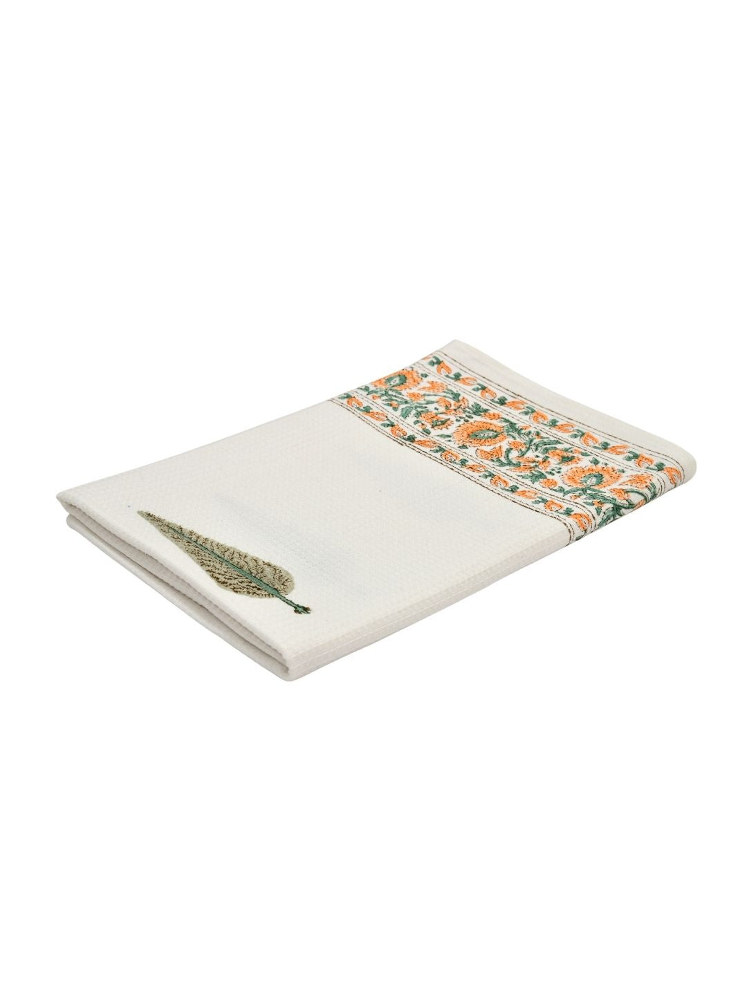 Botanical Garden Waffle Cotton Towel