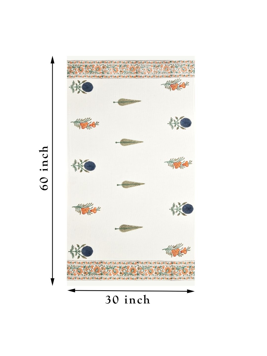 Botanical Garden Waffle Cotton Towel