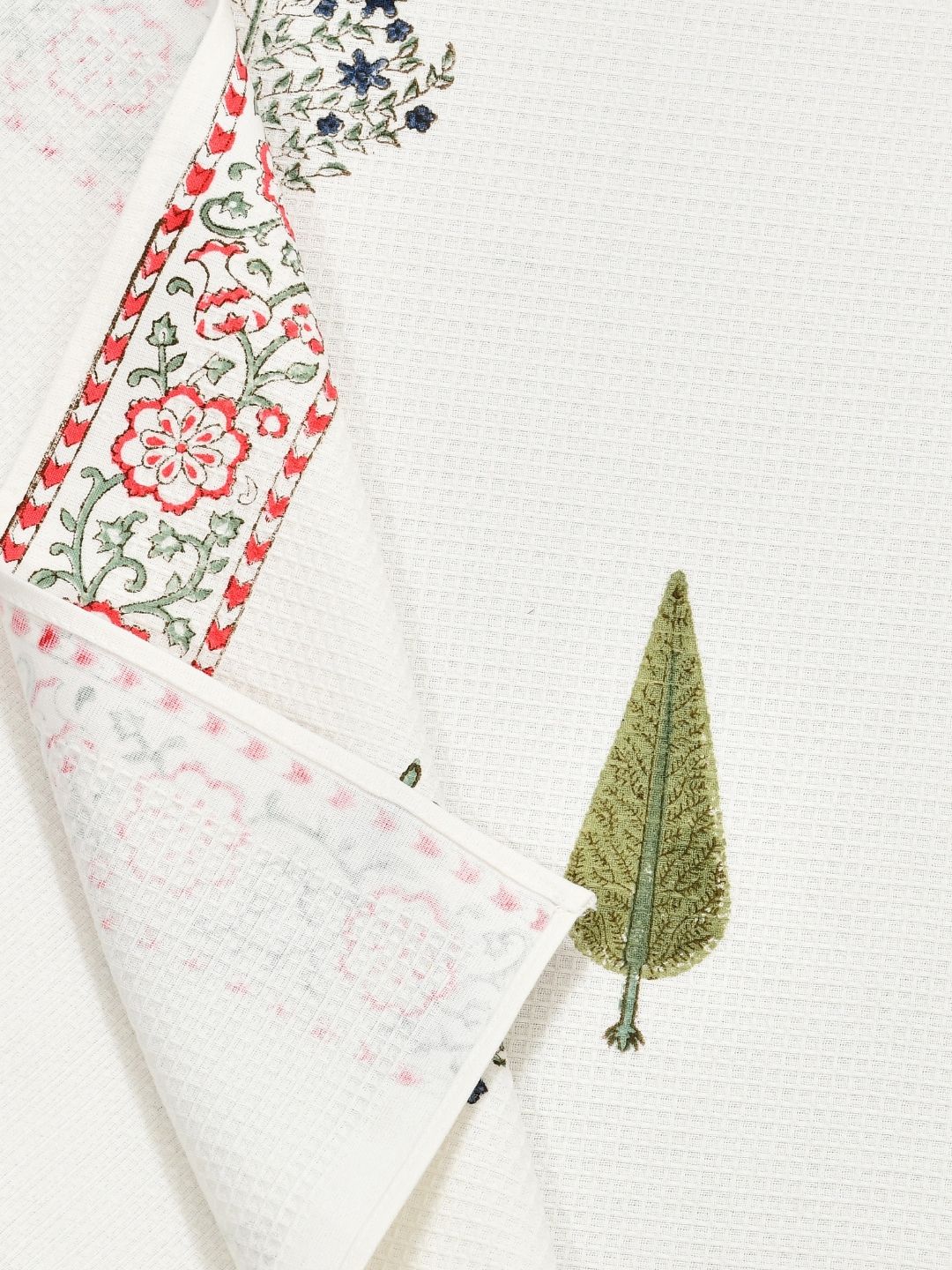 Floral Tree Waffle Cotton Towel