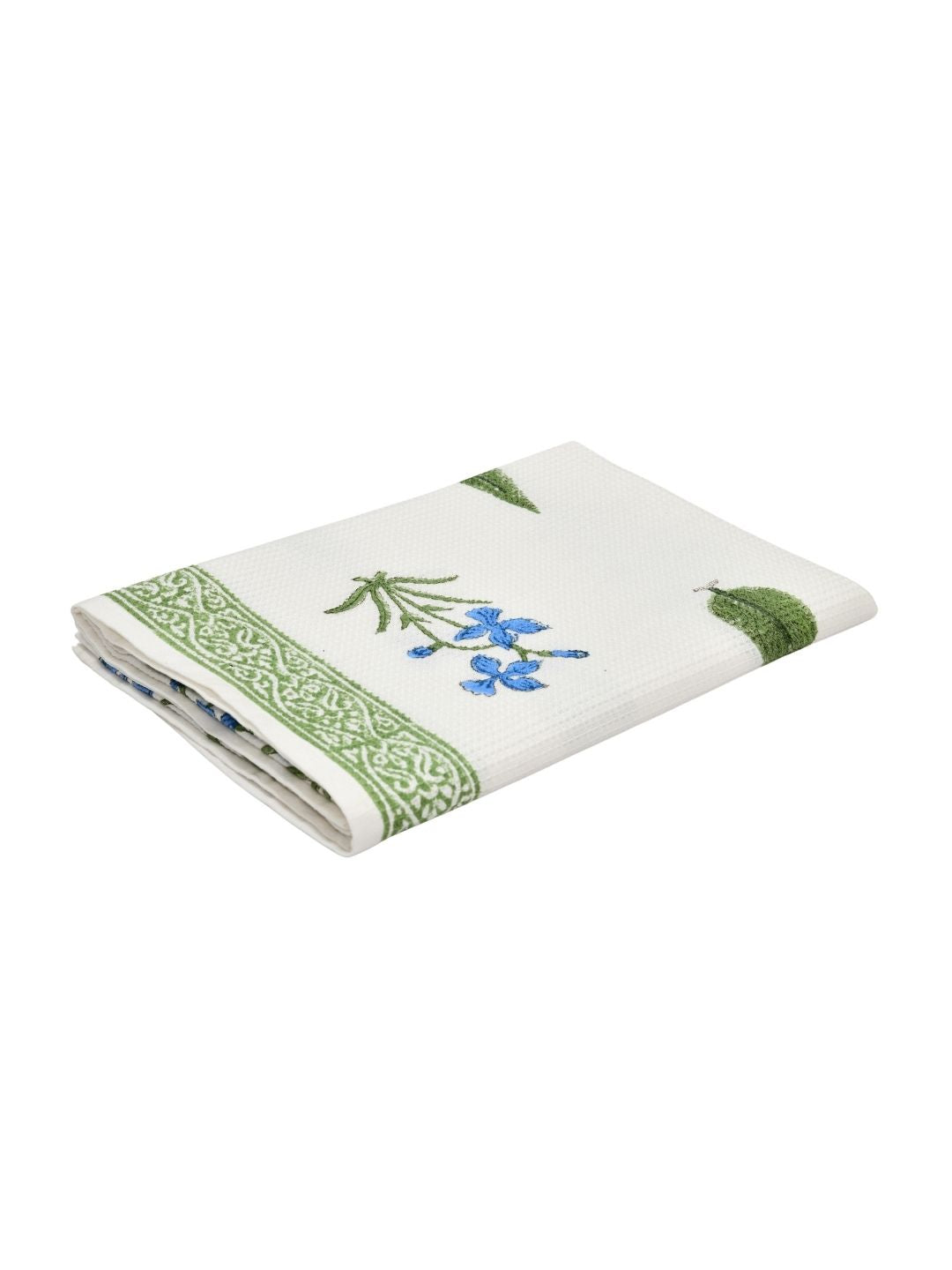 Bluebell Leaf Waffle Cotton Towel