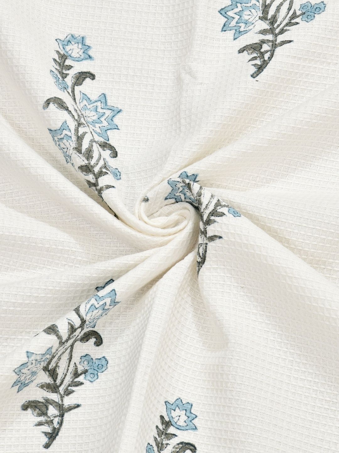 Sky Blossom Waffle Cotton Towel