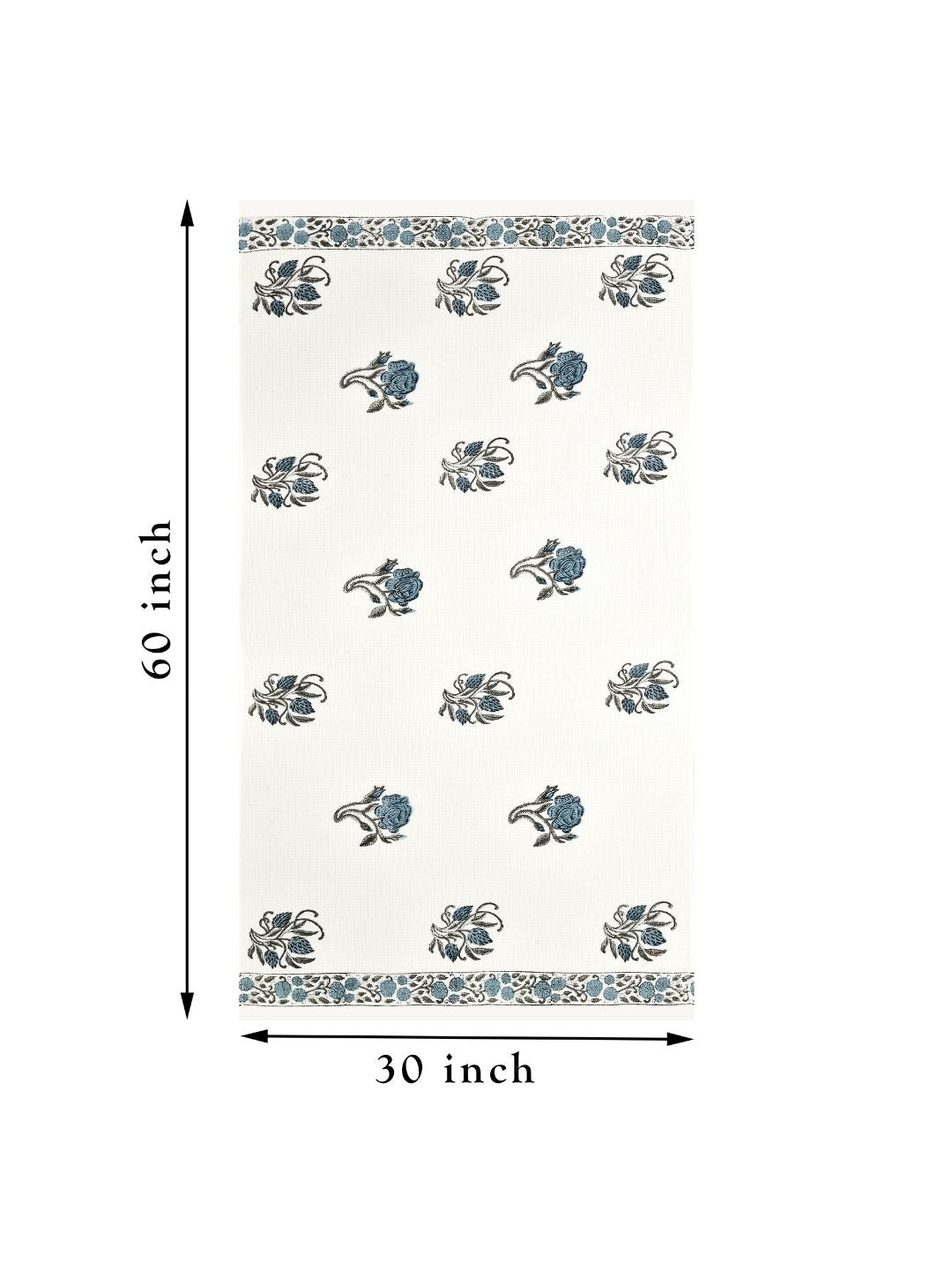 Indigo Rose Waffle Cotton Towel