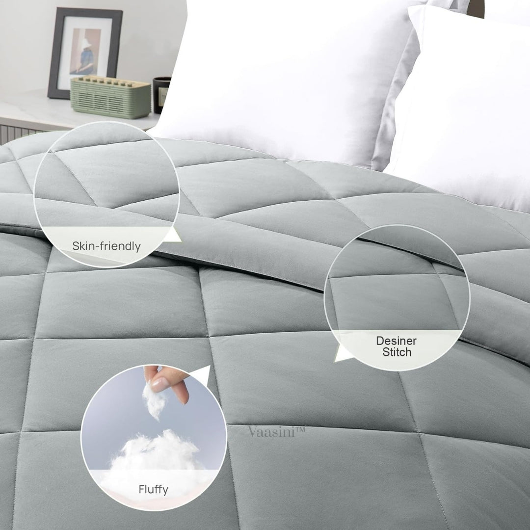 Silver Slate Super Soft Plus Microfiber Comforter
