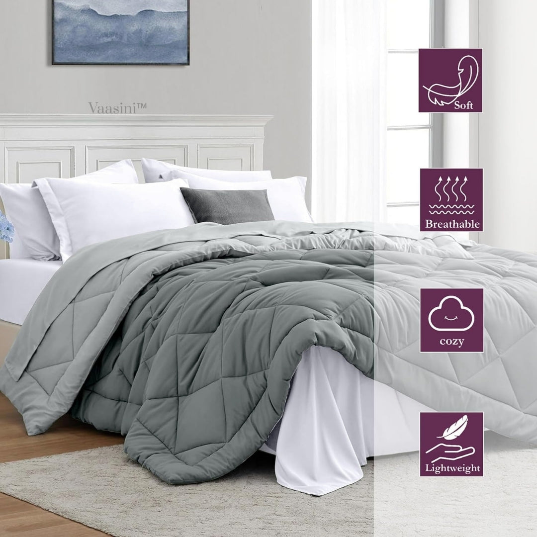 Silver Slate Super Soft Plus Microfiber Comforter