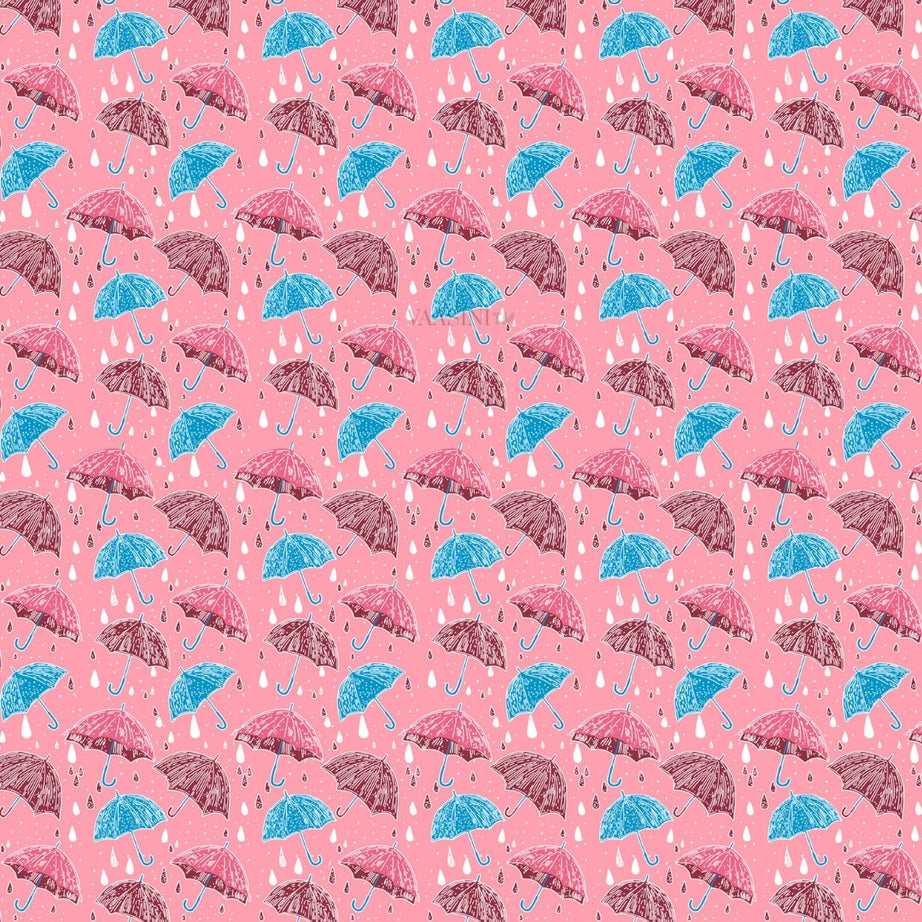 Monsoon Magic Umbrella Candy Pink Bedsheet