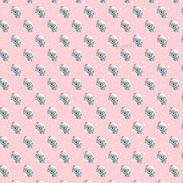 Space Astronaut Blush Pink Kids Bedsheet