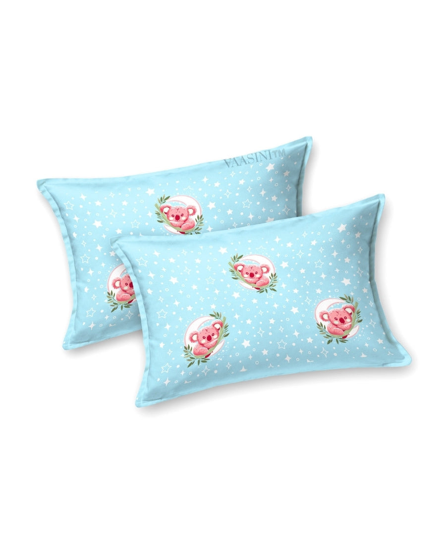 Space Astronaut Sky Blue Kids Bedsheet