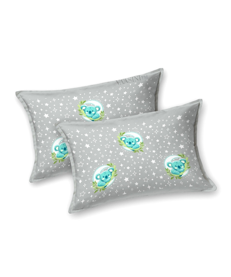 Space Astronaut Pale Grey Kids Bedsheet