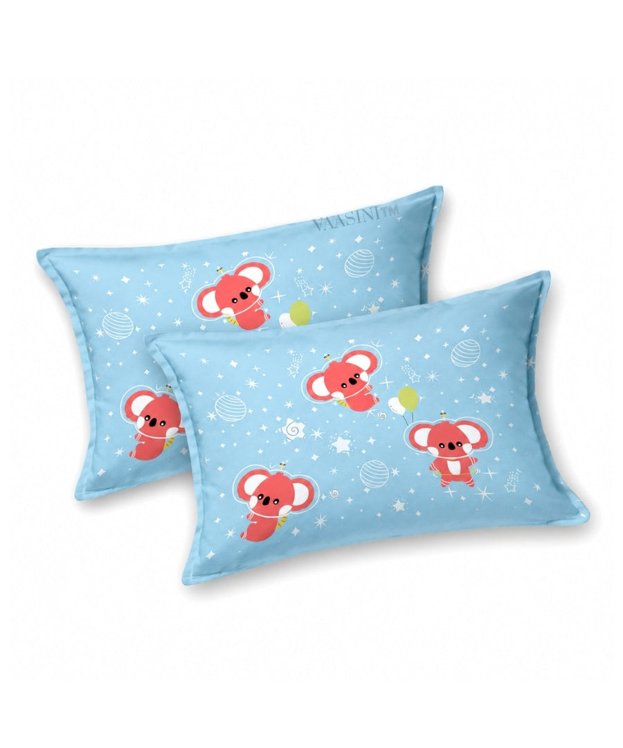 Dreamy Crescent Moon Soft Aqua Bedsheet