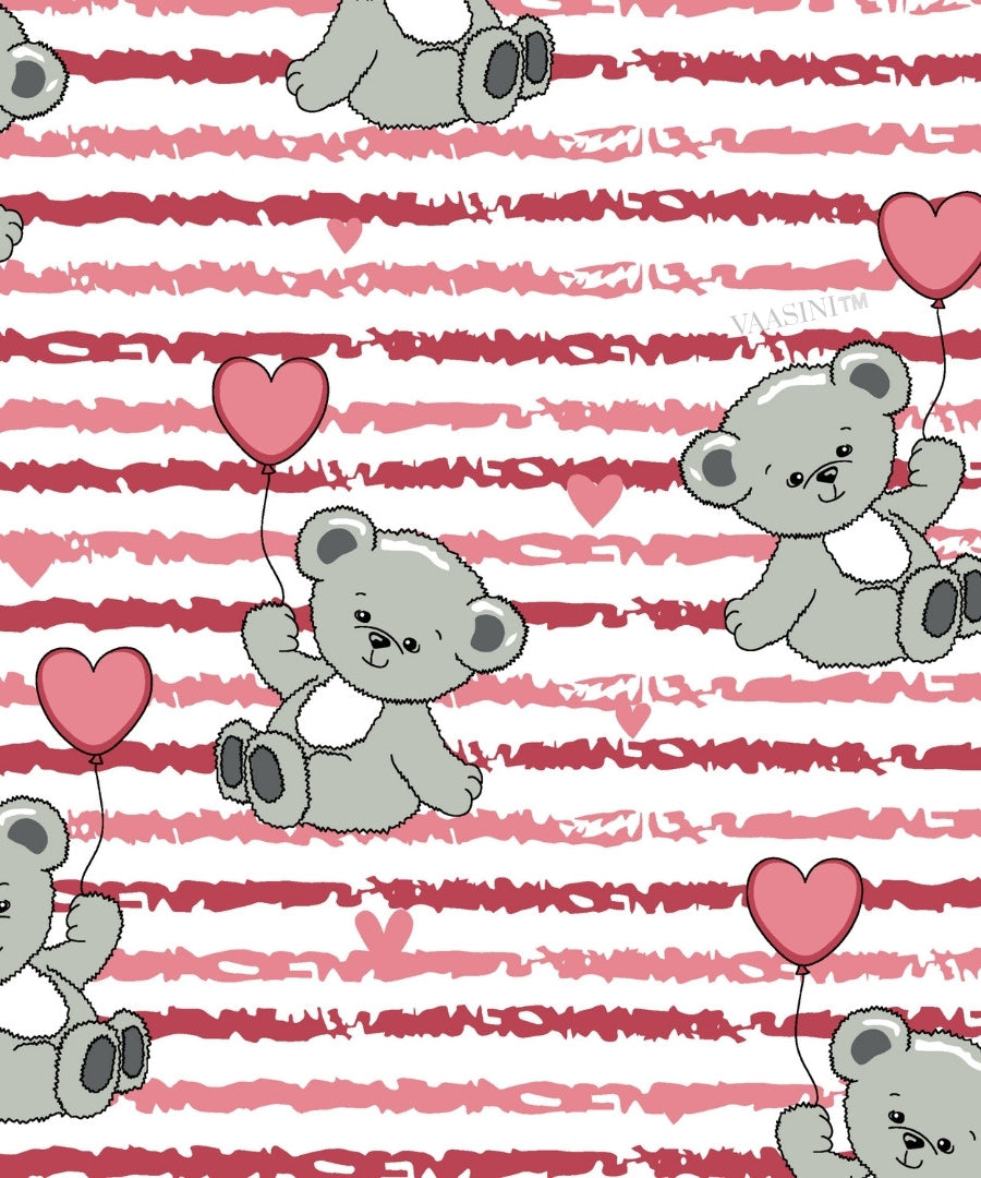 Ditsy Heart Sparkle Dusty Rose Pink Bedsheet