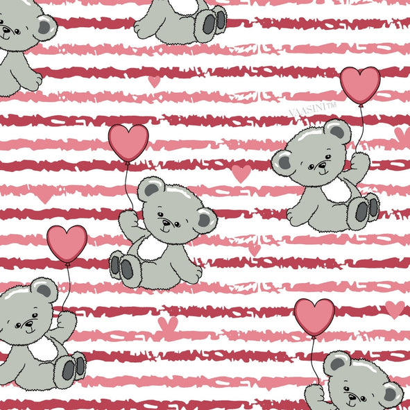 Ditsy Heart Sparkle Dusty Rose Pink Bedsheet