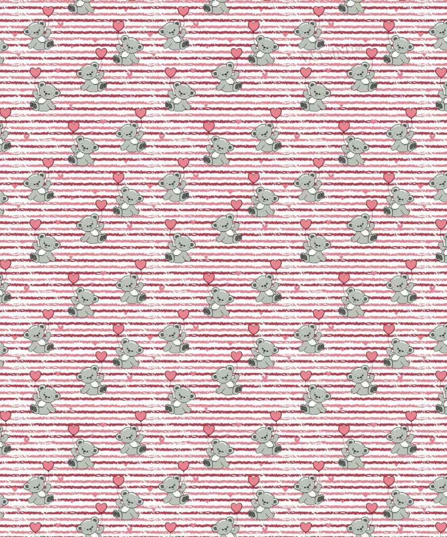 Ditsy Heart Sparkle Dusty Rose Pink Bedsheet