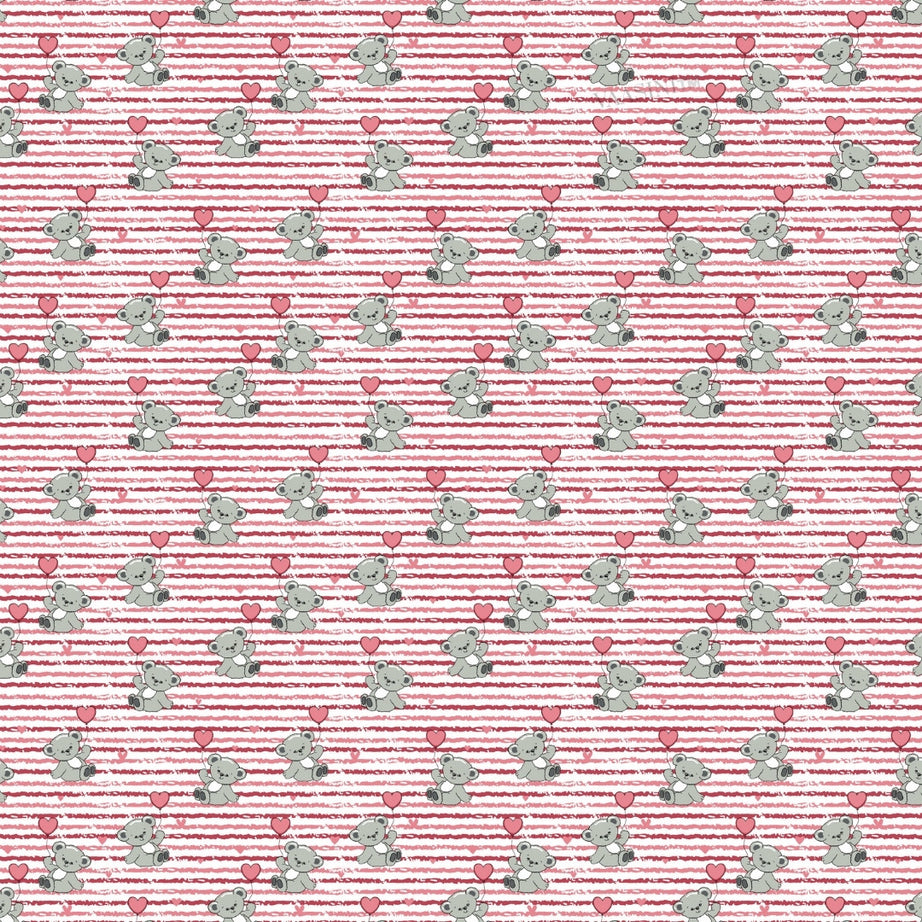 Ditsy Heart Sparkle Dusty Rose Pink Bedsheet