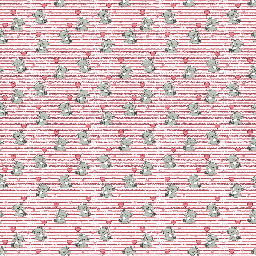 Ditsy Heart Sparkle Dusty Rose Pink Bedsheet