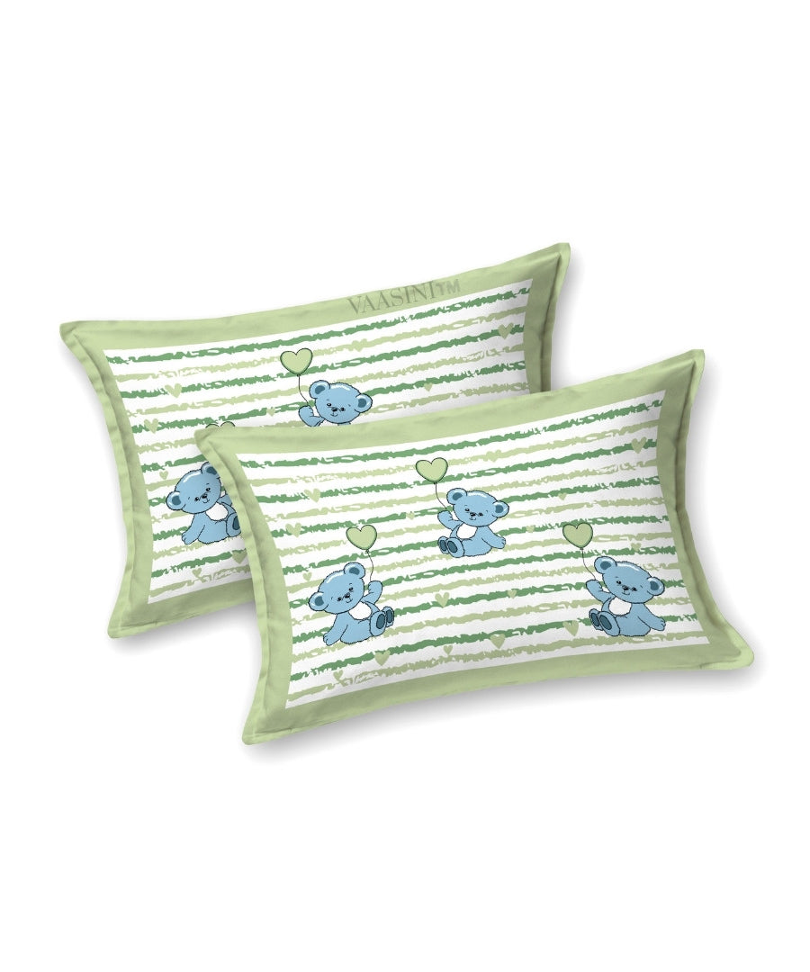 Ditsy Heart Sparkle Sage Green Bedsheet