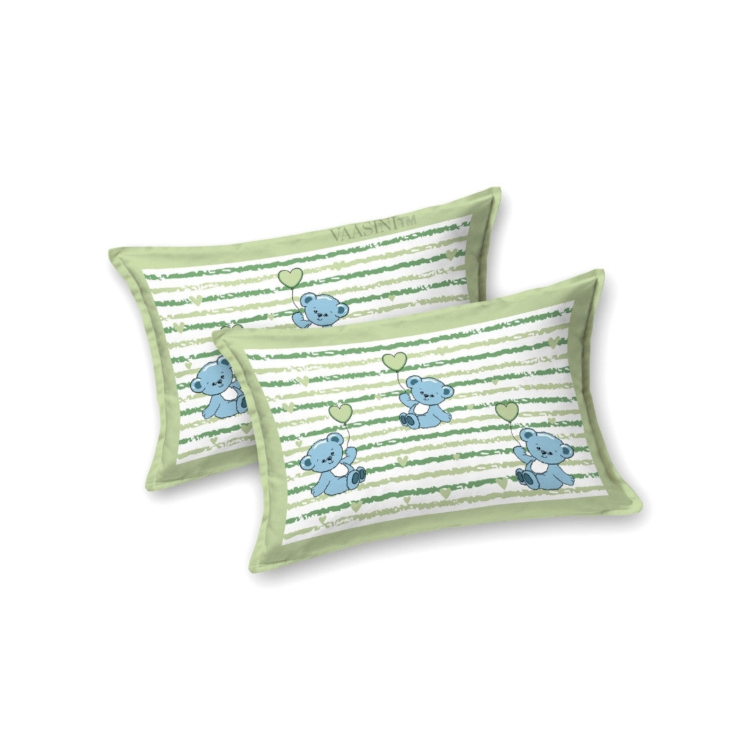 Ditsy Heart Sparkle Sage Green Bedsheet