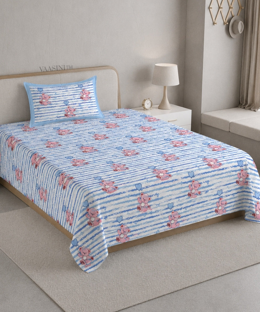 Ditsy Heart Sparkle Creamy Ivory Bedsheet