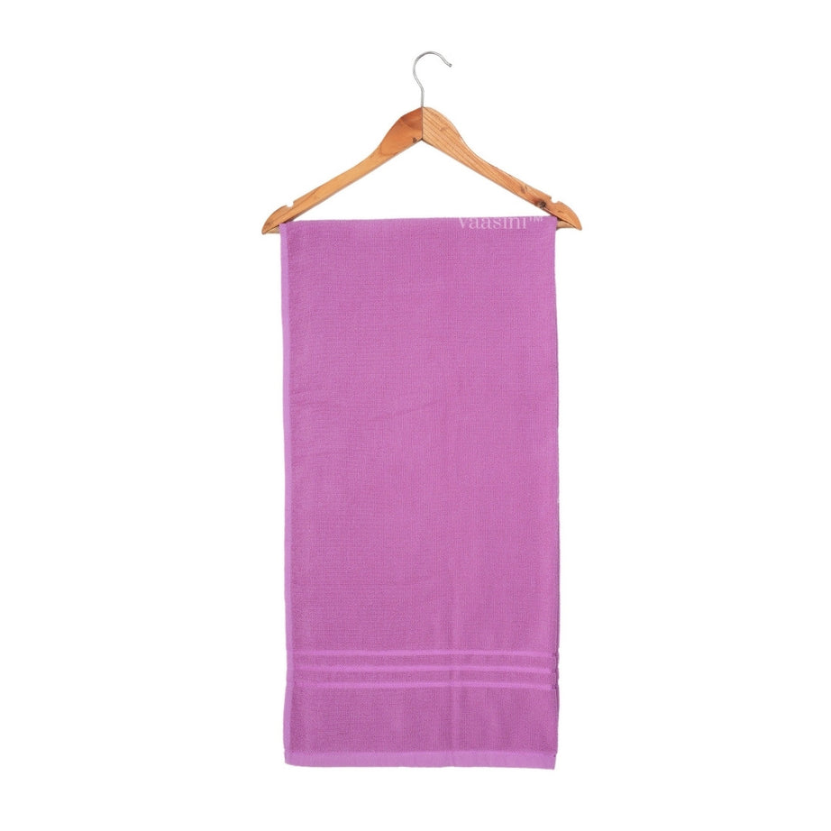 Terry Cotton Soft & Absorbent Solid Orchid Purple 400 GSM Bath Towel